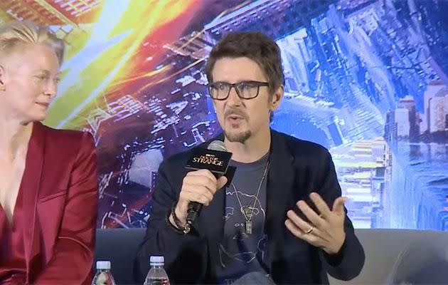 Scott Derrickson speaks to Be at the Hong Kong press conference for Doctor Strange.