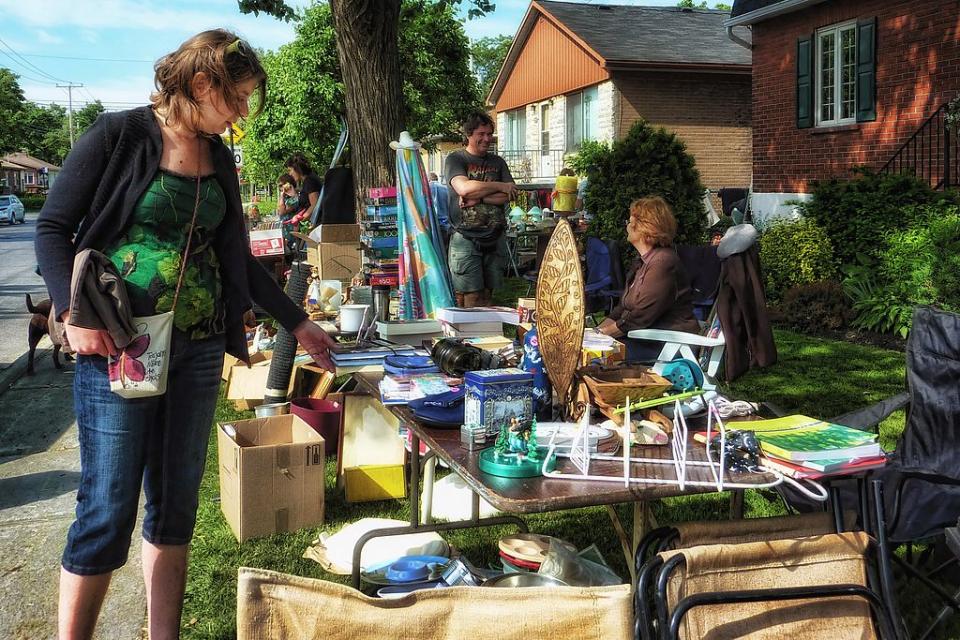 A woman at a Garage Sale. Source: Getty