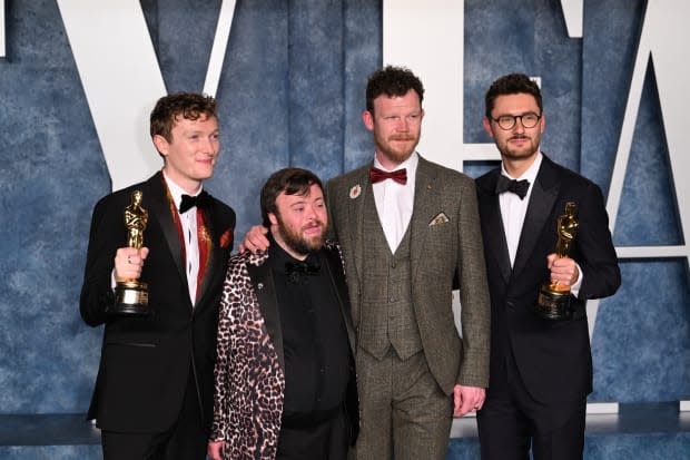 <p> Ross White, James Martin, Seamus O'Hara and Tom Berkeley</p><p><a href="https://www.gettyimages.com/detail/1248116693" rel="nofollow noopener" target="_blank" data-ylk="slk:Doug Peters - PA Images/Getty Images;elm:context_link;itc:0;sec:content-canvas" class="link ">Doug Peters - PA Images/Getty Images</a></p>