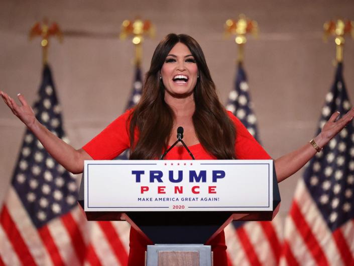 Kimberly Guilfoyle gives an address to the Republican National Convention on August 24, 2020 in Washington, DC.