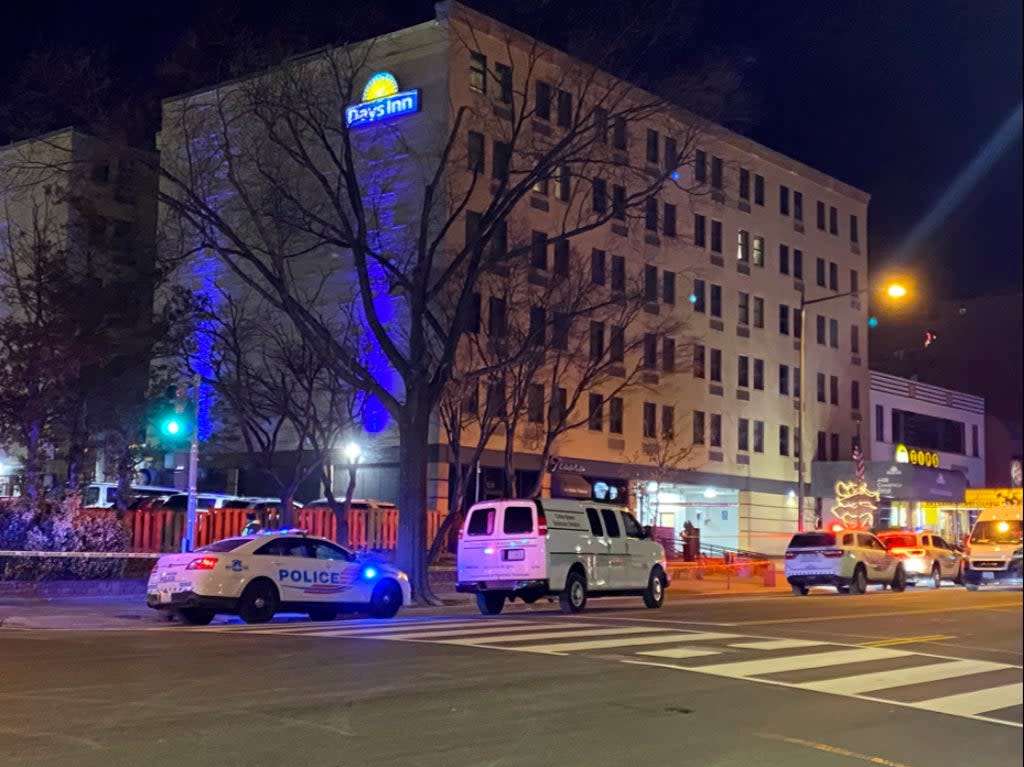 Five people were shot at a Days Inn in northwest Washington, DC (7News)