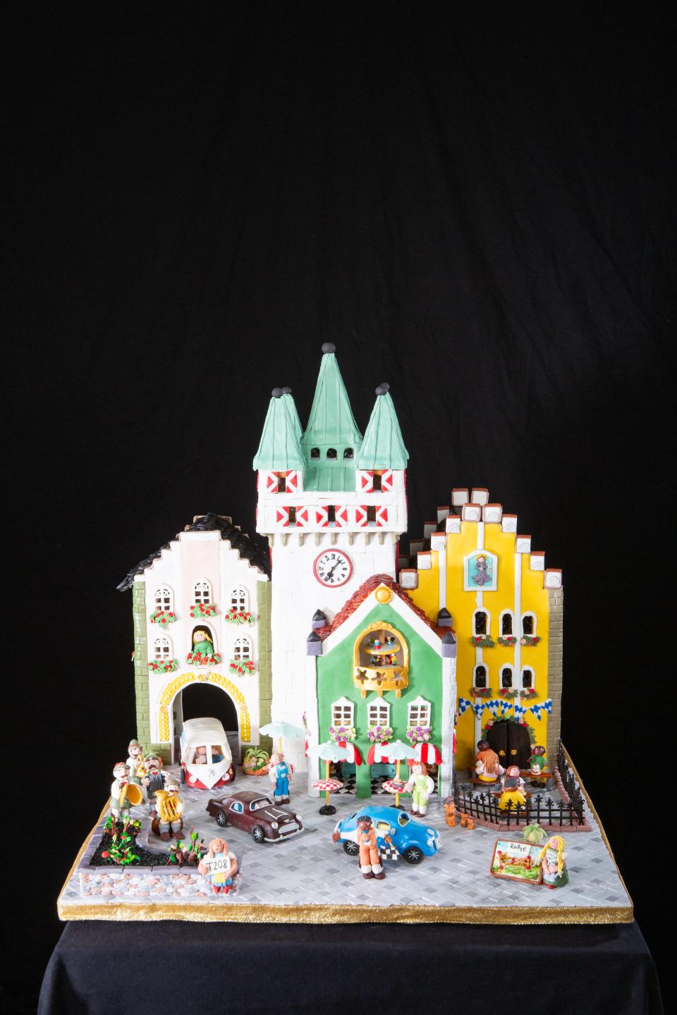 Courtland High School German Program, of Spotsylvania, Virginia, won first place in the Teen division for “Vintage Voyage” at the 31st annual National Gingerbread House Competition.