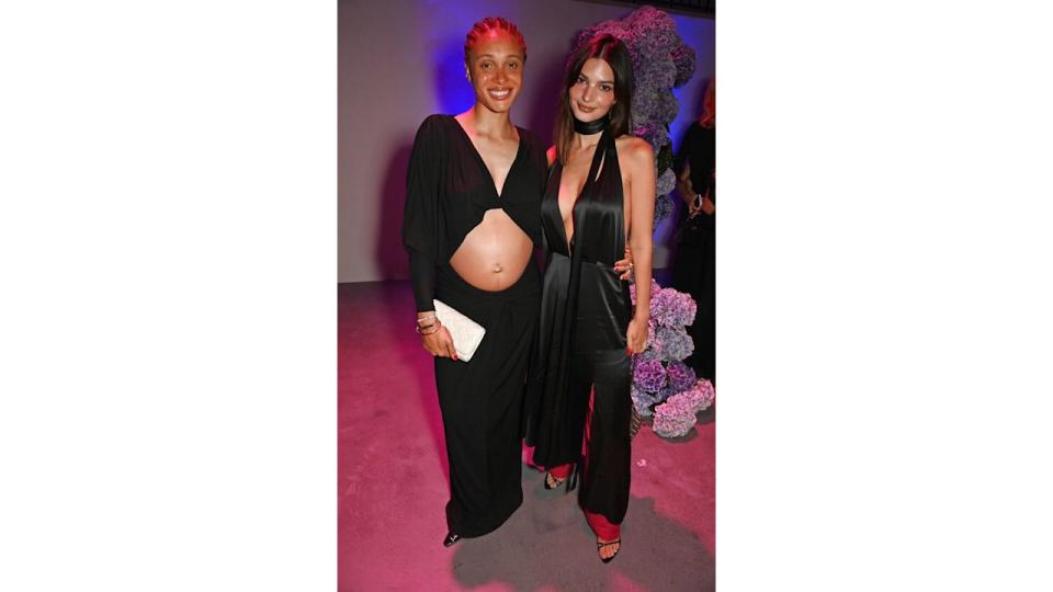 Adwoa Aboah and Emily Ratajkowski attend the Gurls Talk Fundraising Gala at Ladbroke Hall on June 4, 2024 in London, England. (Photo by Dave Benett/Getty Images for Gurls Talk)