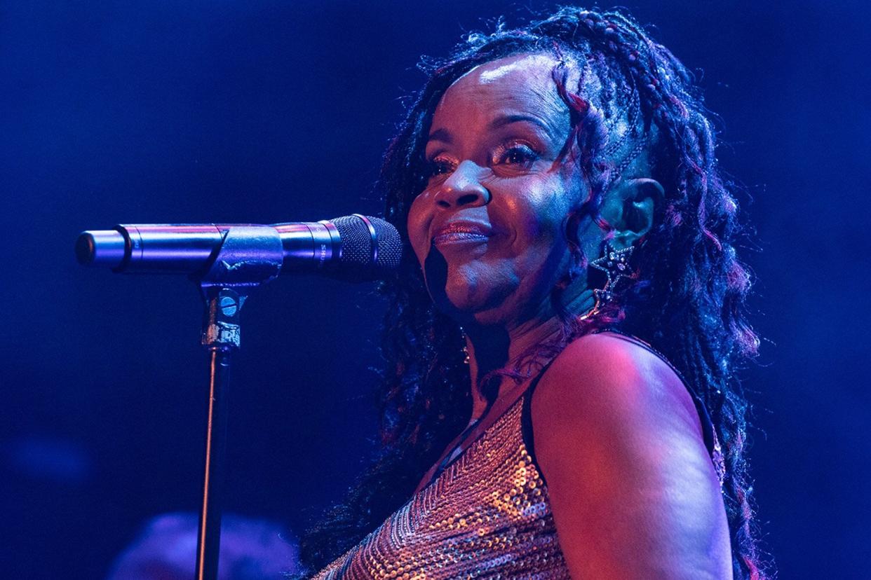 LONDON, ENGLAND - OCTOBER 11: PP Arnold performs on stage at Islington Assembly Hall on October 11, 2019 in London, England. (Photo by Lorne Thomson/Redferns)