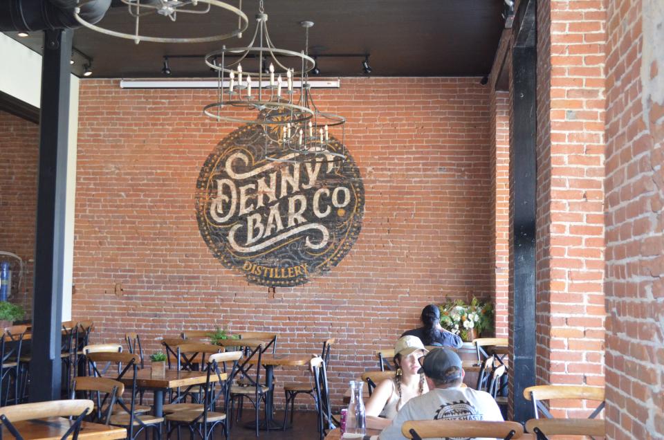 Denny Bar, a restaurant and small-batch distillery in downtown Etna, serves pizza, burgers, steaks and seafood in the former Denny Bar & Parker Co. retail store, dating to the late 1800s. Photo taken on April 11, 2024.