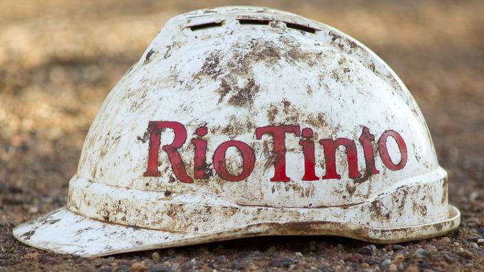 Rio Tinto hard hat.