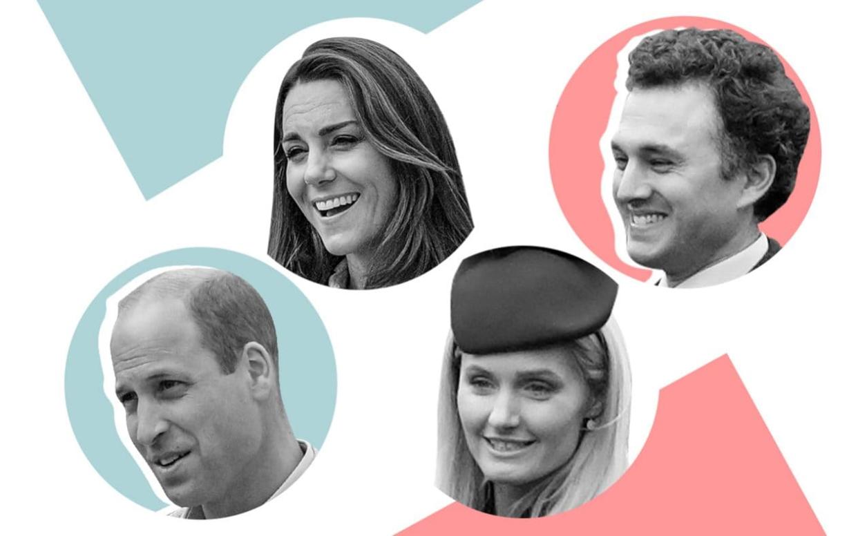 Duke and Duchess of Cambridge and van Straubenzees graphic