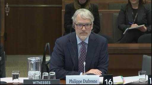 Privacy Commissioner Philippe Dufresne is the first person to appear before a parliamentary standing committee examining federal use of personal data extraction tools.  (CBC - image credit)