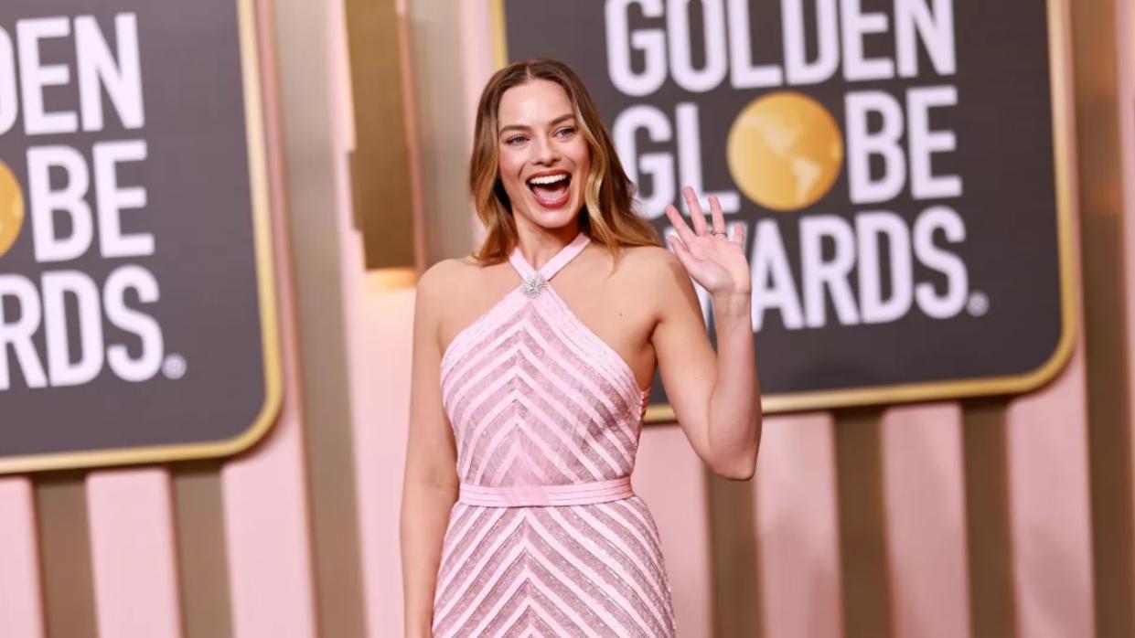  Where to watch the Golden Globes 2024 red carpet? Pictured: Margot Robbie at the Golden Globes 2023. 