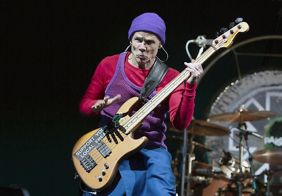 Flea and the Red Hot Chili Peppers closed out a glorious weekend of music, food and wines at BottleRock Napa 2023 in the city of Napa. (Andy Gordon)