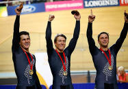 New Zealand's first gold medal of the Glasgow Games went to the men's team sprint, who backed up their UCI World Championship win with another gold.