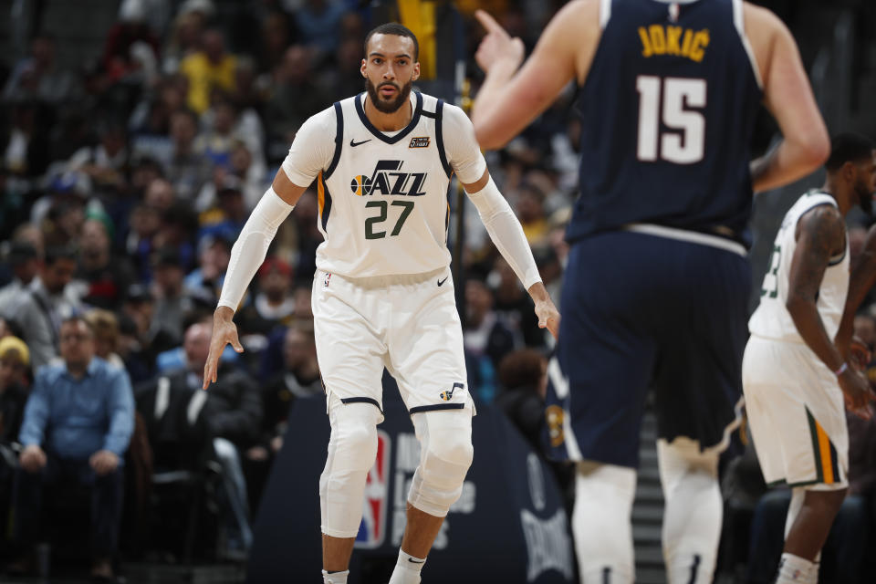 Rudy Gobert。（AP Photo/David Zalubowski）