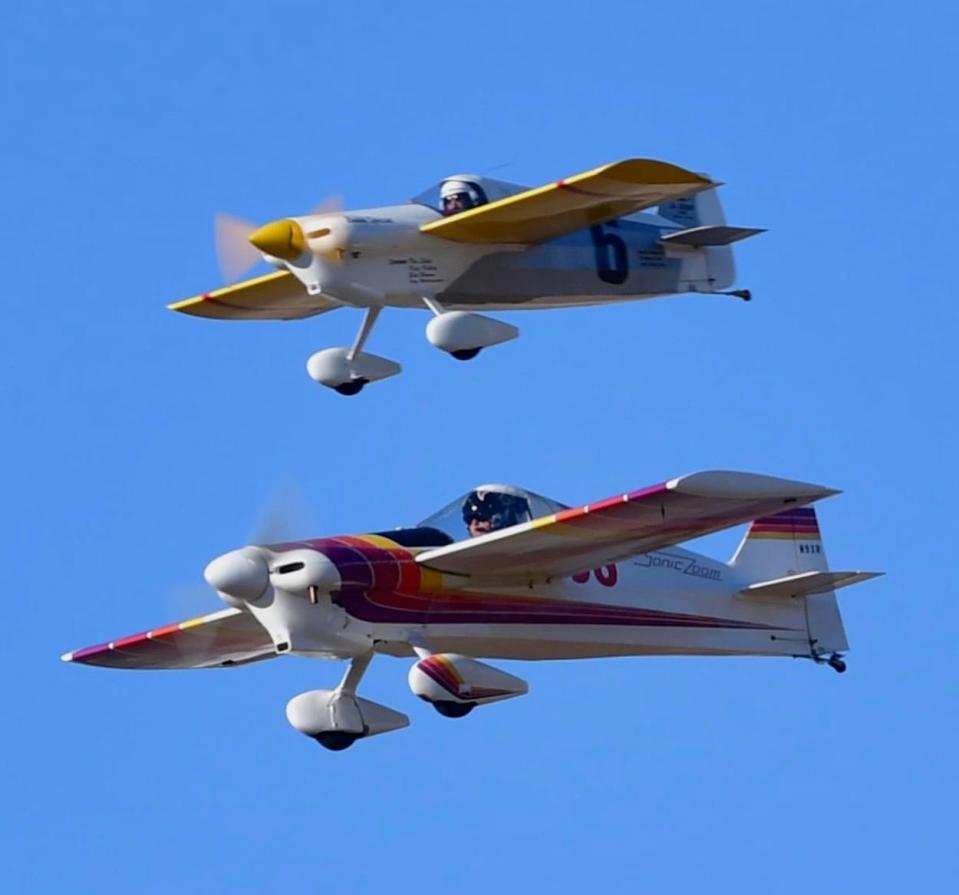 Todd Rumsey competes at the 59th annual National Championship Air Races.