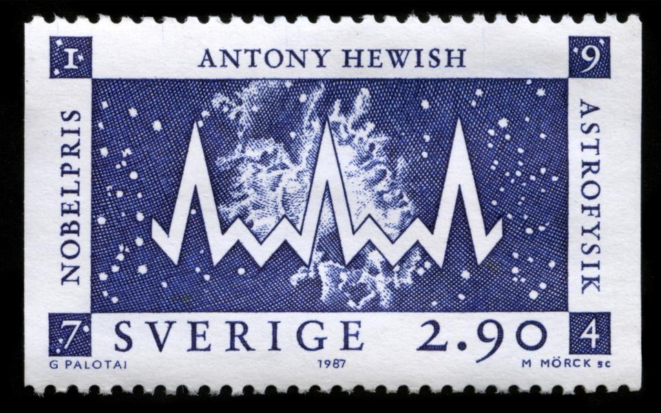 Hewish celebrated on a 1987 Swedish stamp - AY/Alamy