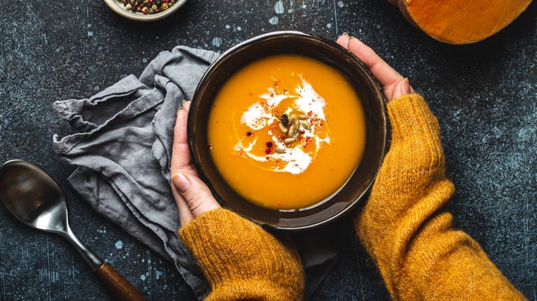 Cozy pumpkin soup 