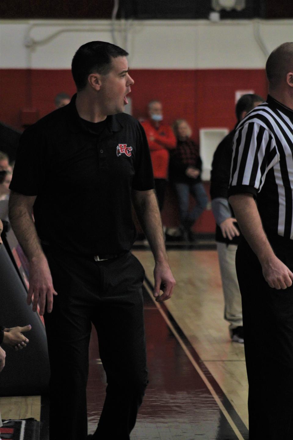 Holy Cross head coach Ted Arlinghaus played in the All "A" Classic twice, and is now leading the girls team to the state final.