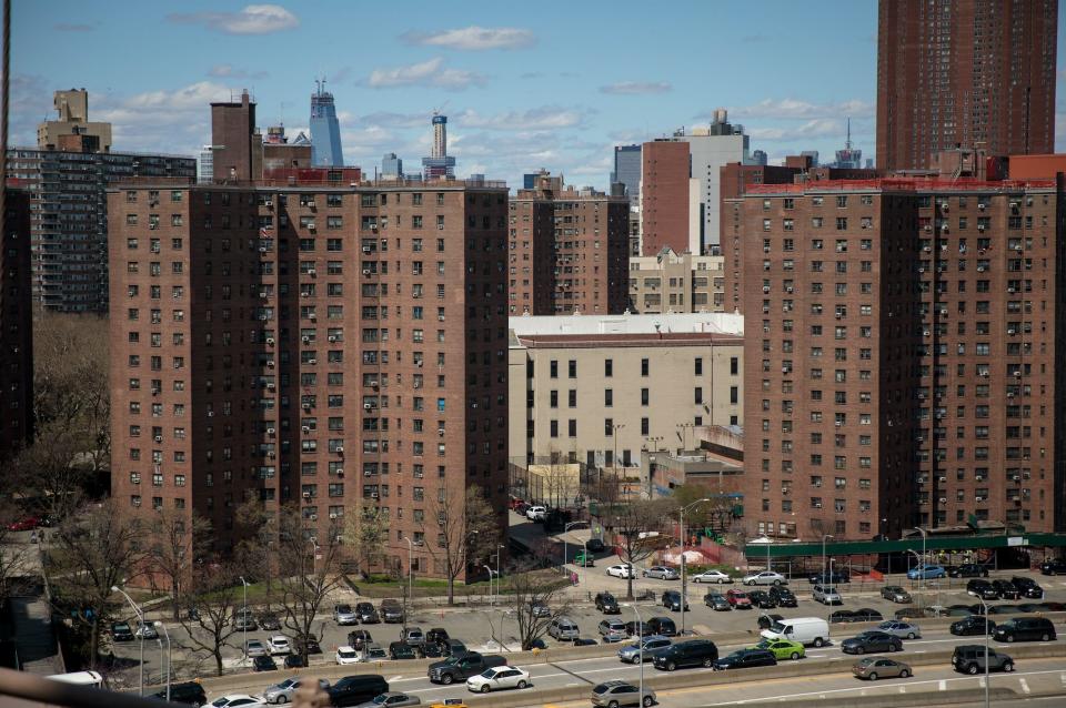 The Alfred E. Smith Houses, a public housing development built and maintained by the New York City Housing Authority (NYCHA), stand in in the Lower East Side of Manhattan, April 26, 2018 in New York City. (Photo: Drew Angerer/Getty Images)