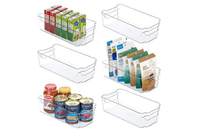 Refrigerator and Freezer Storage Organizer Bin Set (6 Piece