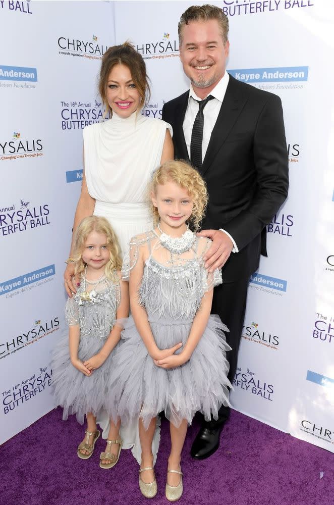 Rebecca Gayheart and Actor Eric Dane with daughters Georgia and Billie Beatrice