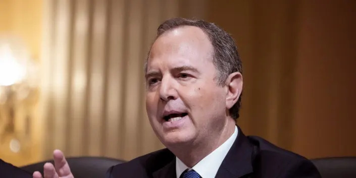 Rep. Adam Schiff (D-CA) delivers remarks during a hearing by the House Select Committee to Investigate the January 6th Attack on the U.S. Capitol in the Cannon House Office Building on October 13, 2022 in Washington, DC.