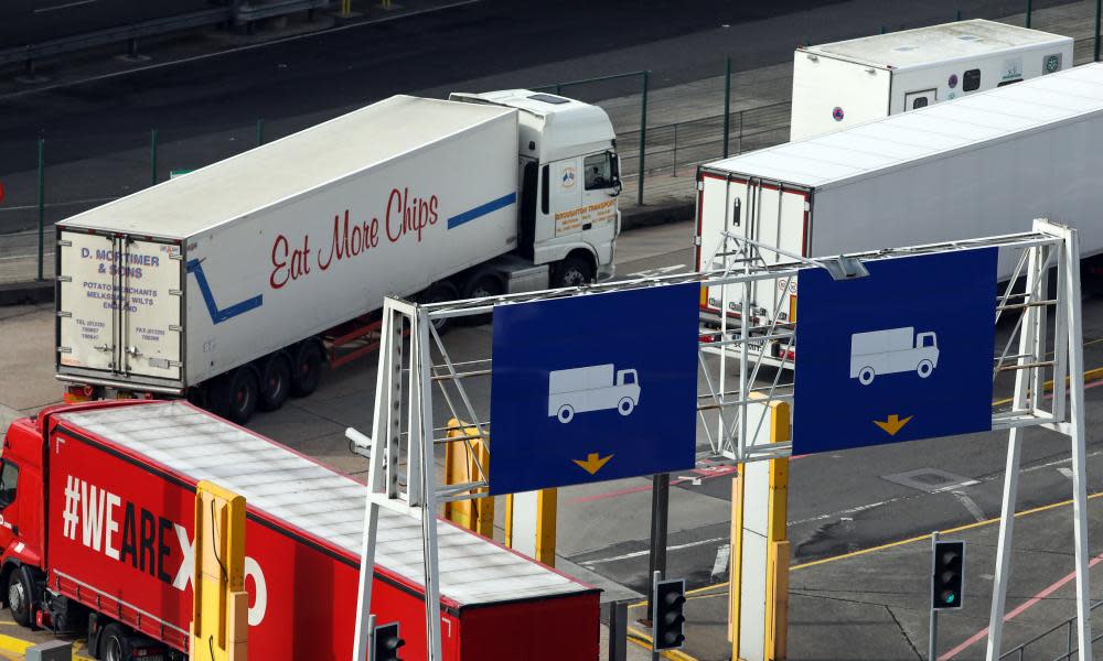 A checkpoint area at Dover.