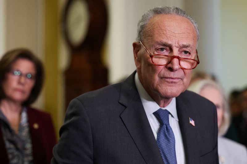 Weekly Democratic Senate press conference in Washington