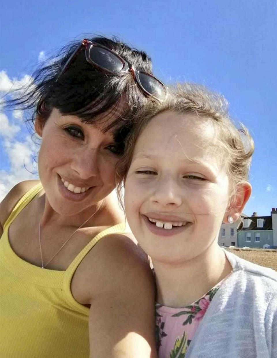 Jodie Crews and eight-year-old daughter Isabella.  A mum and daughter are lucky to be alive after a wartime grenade they found on the beach exploded in their kitchen sink.  See SWNS story SWNNgrenade.  Jodie Crews and eight-year-old Isabella first thought their discovery could have been a fossil or old bone and appealed on social media to help identify it.  Jodie, 38, said: "I posted photos on fossil and archaeology sites and had lots of replies but no one suggested it could be a grenade. "One woman thought it looked like whale vomit and said I could find out by poking it with a hot pin. She said a puff of white smoke would come out."  Instead, Jodie and her daughter received the shock of their lives when the grenade suddenly burst into flames in the dining room of their council house in Deal, Kent.