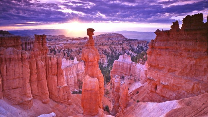 <span class="article__caption">This year is the 100th birthday of Bryce Canyon National Park. Among its treasures is Thor’s Hammer, a hoodoo in Bryce Canyon National Park, Utah, that can be viewed from a half-mile walk on the wheelchair- and stroller-accessible trail to Sunset Point.</span> (Photo: Bryce Canyon Country)