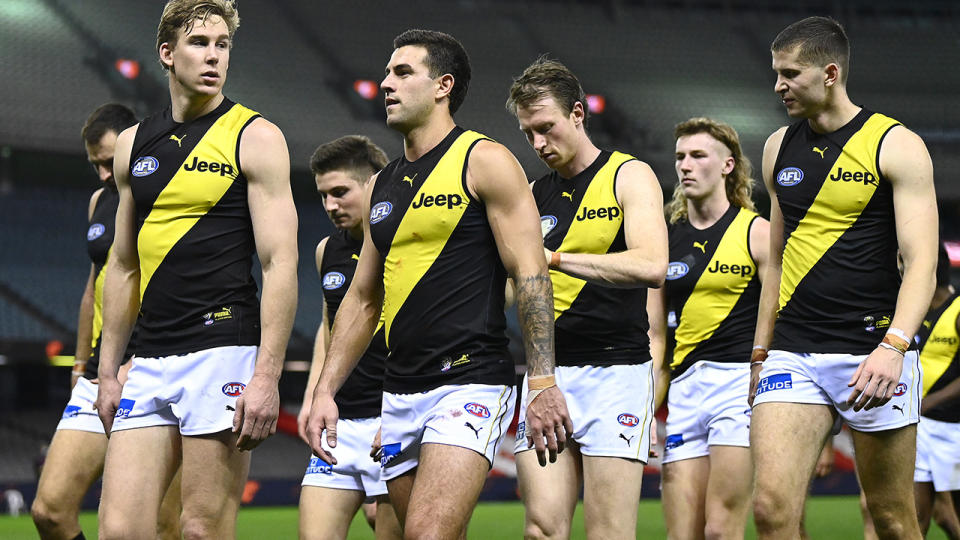 Richmond will miss the finals in 2021 after winning three premierships in the prior four seasons. (Photo by Quinn Rooney/Getty Images)