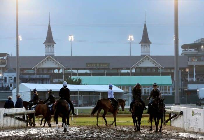 Stables prepare for the Kentucky Derby at Churchill Downs