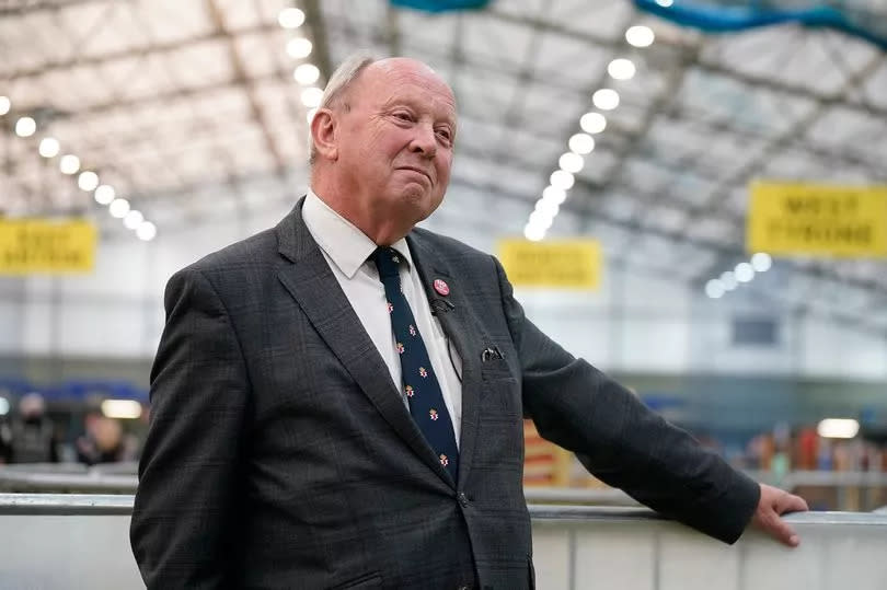 Jim Allister at Meadowbank Sports Arena