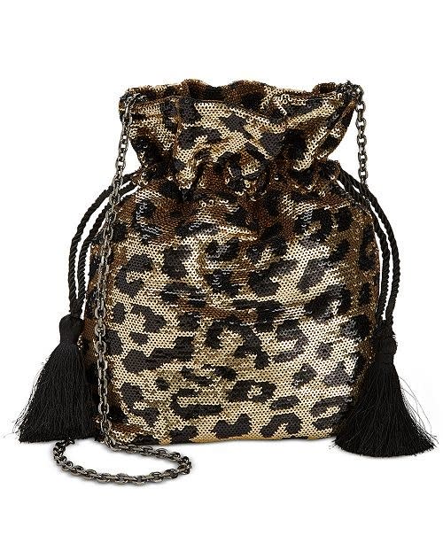 Shop Now: Betsey Johnson Leopard Sequined Pouch, $78, available at Macy's.