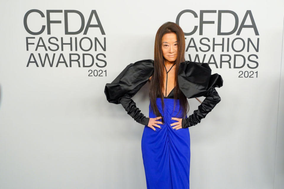 Vera Wang has opened up about the subject of ageism, pictured in September 2021. (Getty Images)