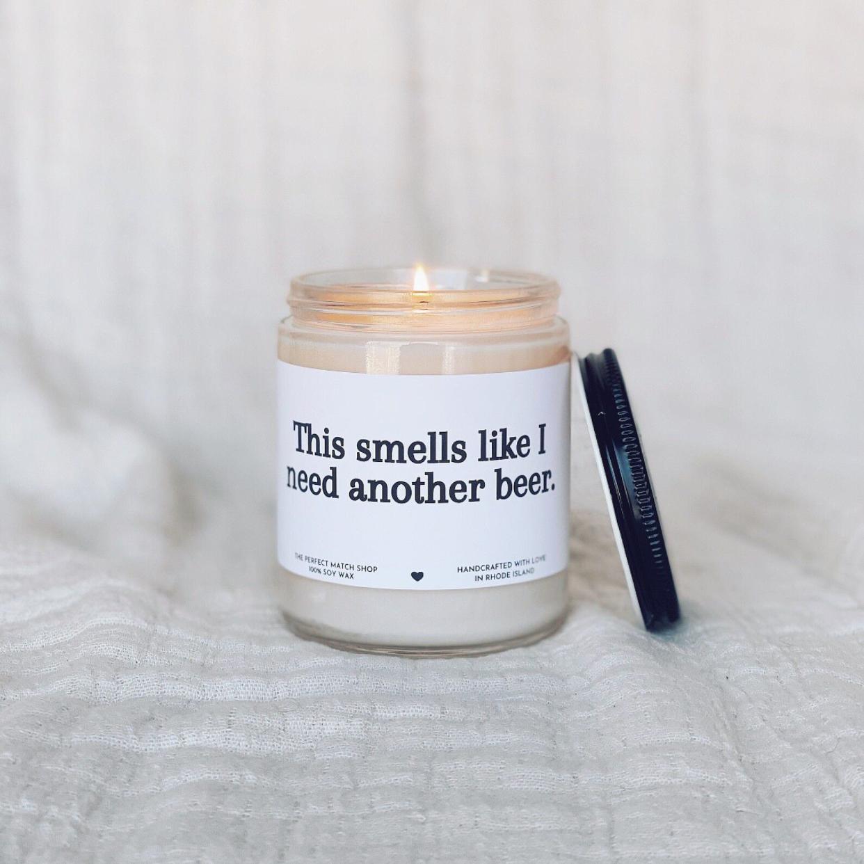 This Smells Like I Need Another Beer Candle