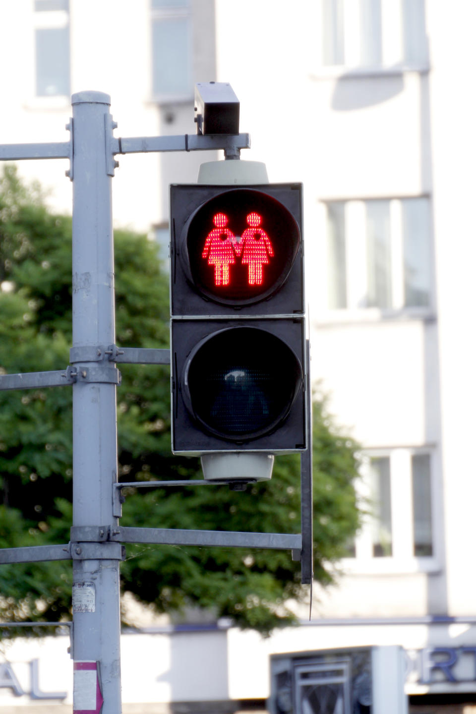 Ampelpärchen gibt es sowohl in männlicher als auch, wie auf diesem Bild, weiblicher Ausführung. (Bild: Christoph Hetzmannseder/Getty Images)