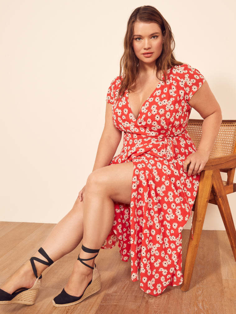 Available in sizes 1X to 3X. <strong><a href="https://fave.co/2uUb3Rh" target="_blank" rel="noopener noreferrer">Get it at Reformation</a></strong>.