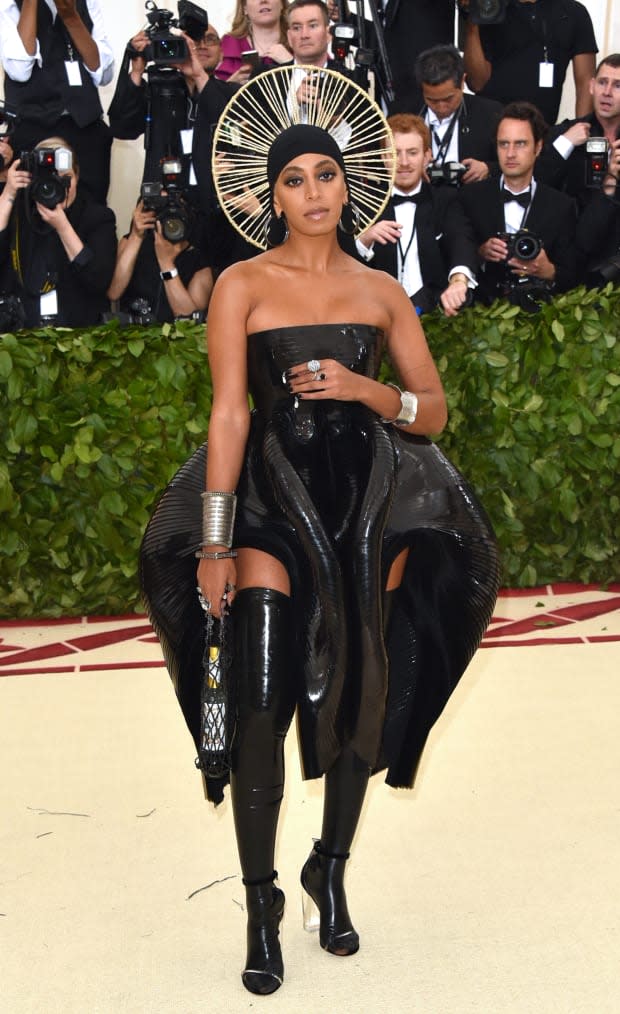 Solange at the 2018 'Heavenly Bodies' Met Gala.