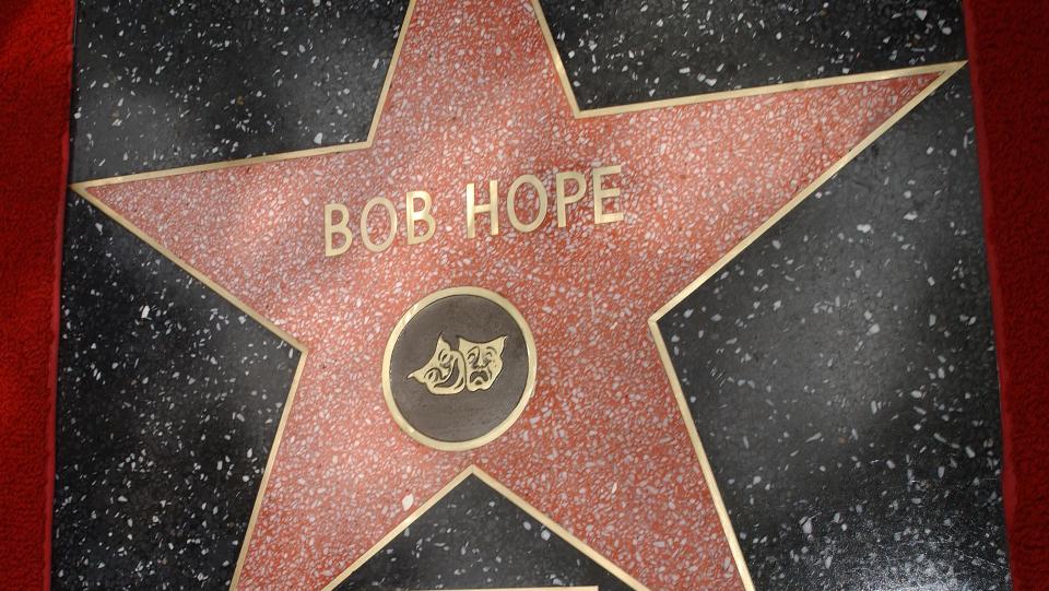 Bob Hope is one of the showbiz legends to have more than one star on the Hollywood Walk of Fame.  (Corbis/Getty)
