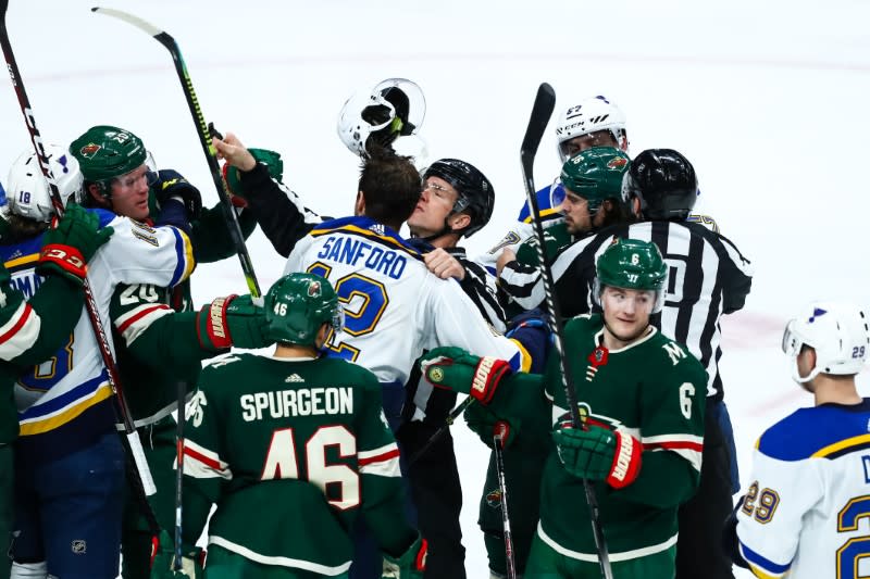 NHL: St. Louis Blues at Minnesota Wild