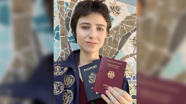 The author with her United States and German passports (Photo: Courtesy of Ella Genevieve Alexander)