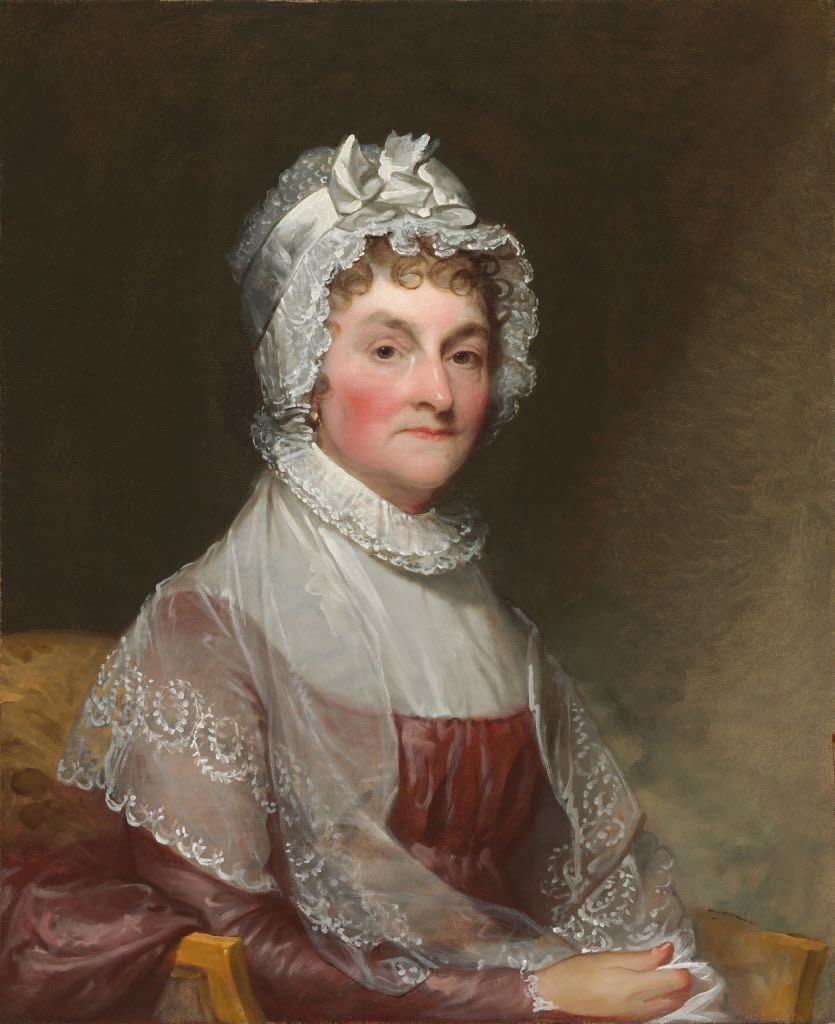 Retrato de Abigail Smith Adams por el pintor Gilbert Stuart.