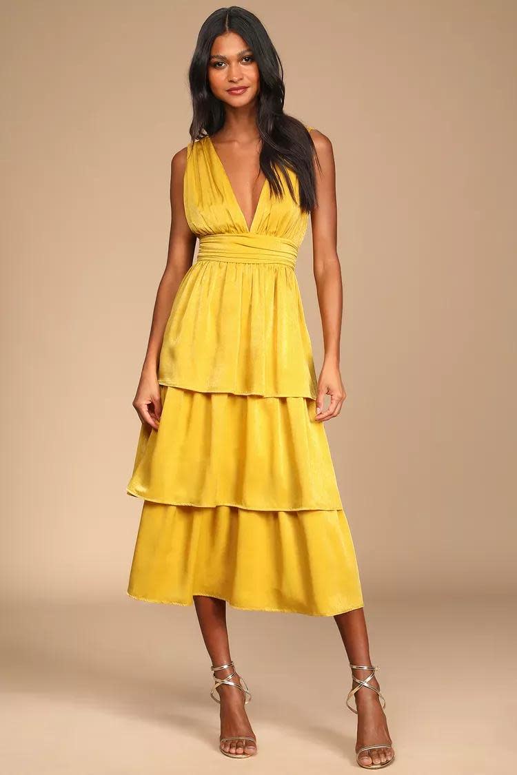 <p><a href="https://go.redirectingat.com?id=74968X1596630&url=https%3A%2F%2Fwww.lulus.com%2Fproducts%2Fpeak-party-vibe-mustard-yellow-satin-tiered-tie-back-midi-dress%2F1683116.html&sref=https%3A%2F%2Fwww.cosmopolitan.com%2Fstyle-beauty%2Ffashion%2Fg60429487%2Fbeach-wedding-guest-dresses%2F" rel="nofollow noopener" target="_blank" data-ylk="slk:Shop Now;elm:context_link;itc:0;sec:content-canvas" class="link rapid-noclick-resp">Shop Now</a></p><p>Peak Party Vibe Satin Tiered Tie-Back Midi Dress</p><p>lulus.com</p><p>$88.00</p>