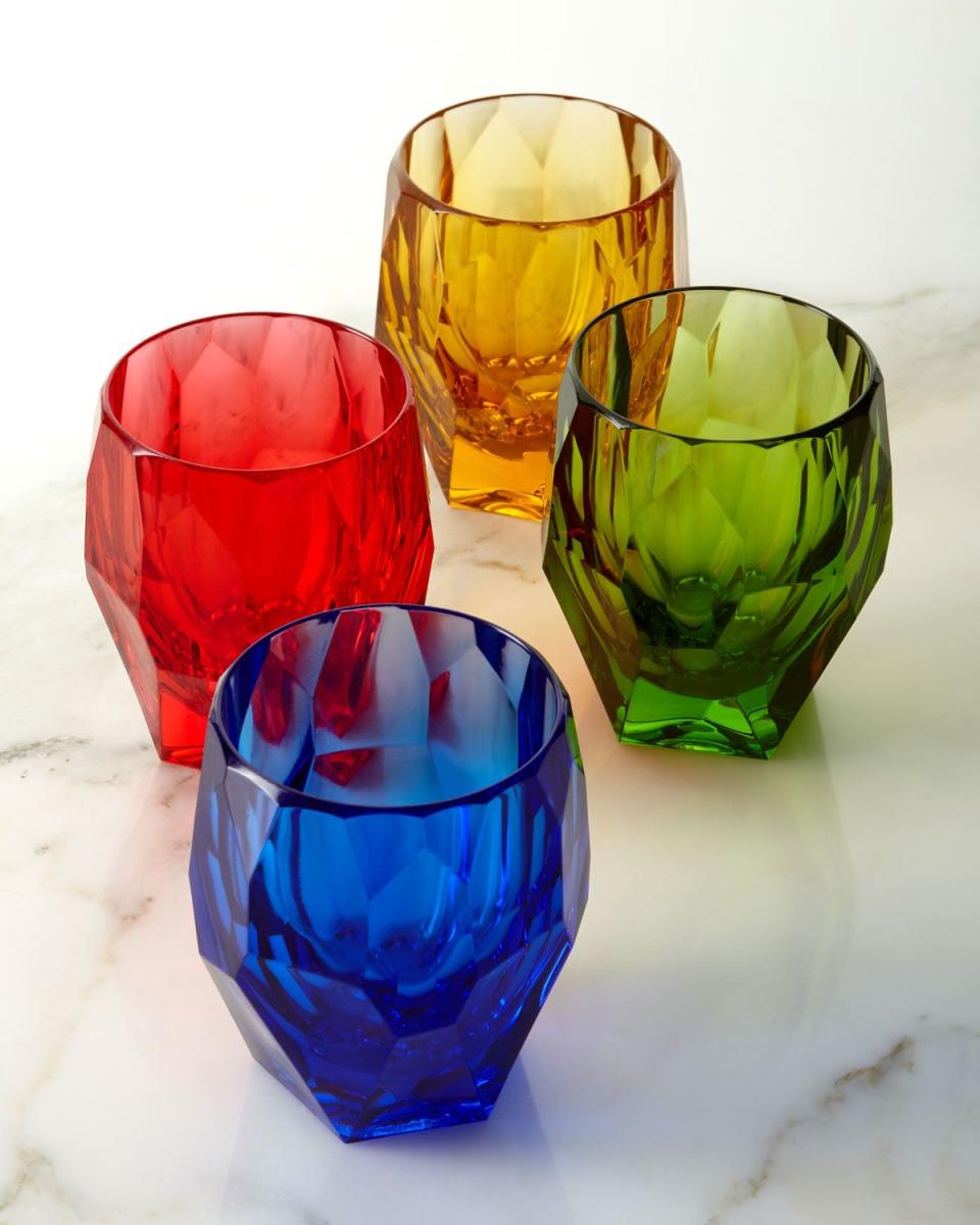 9) Rainbow Milly Glasses, Set of 4