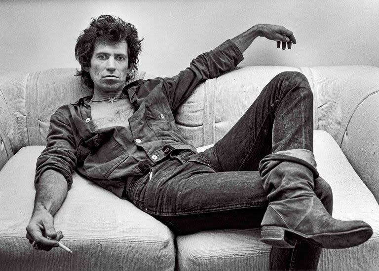 Keith Richards a comienzos de los años 70. 