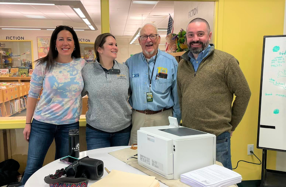 Members of the DRSB Lions conducted vision screenings at three area middle schools.