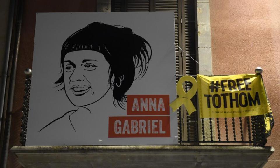 Placard of Anna Gabriel