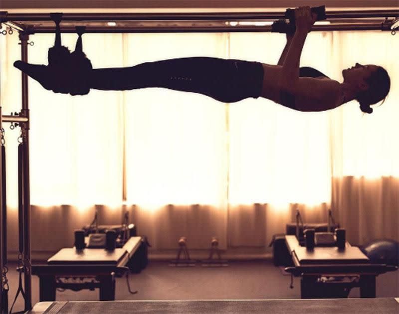 The model has a strict Pilates regime leading up to the event. Image: Instagram