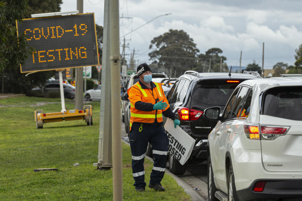 Victoria has seen a surge in testing amid the outbreak. Source: AAP