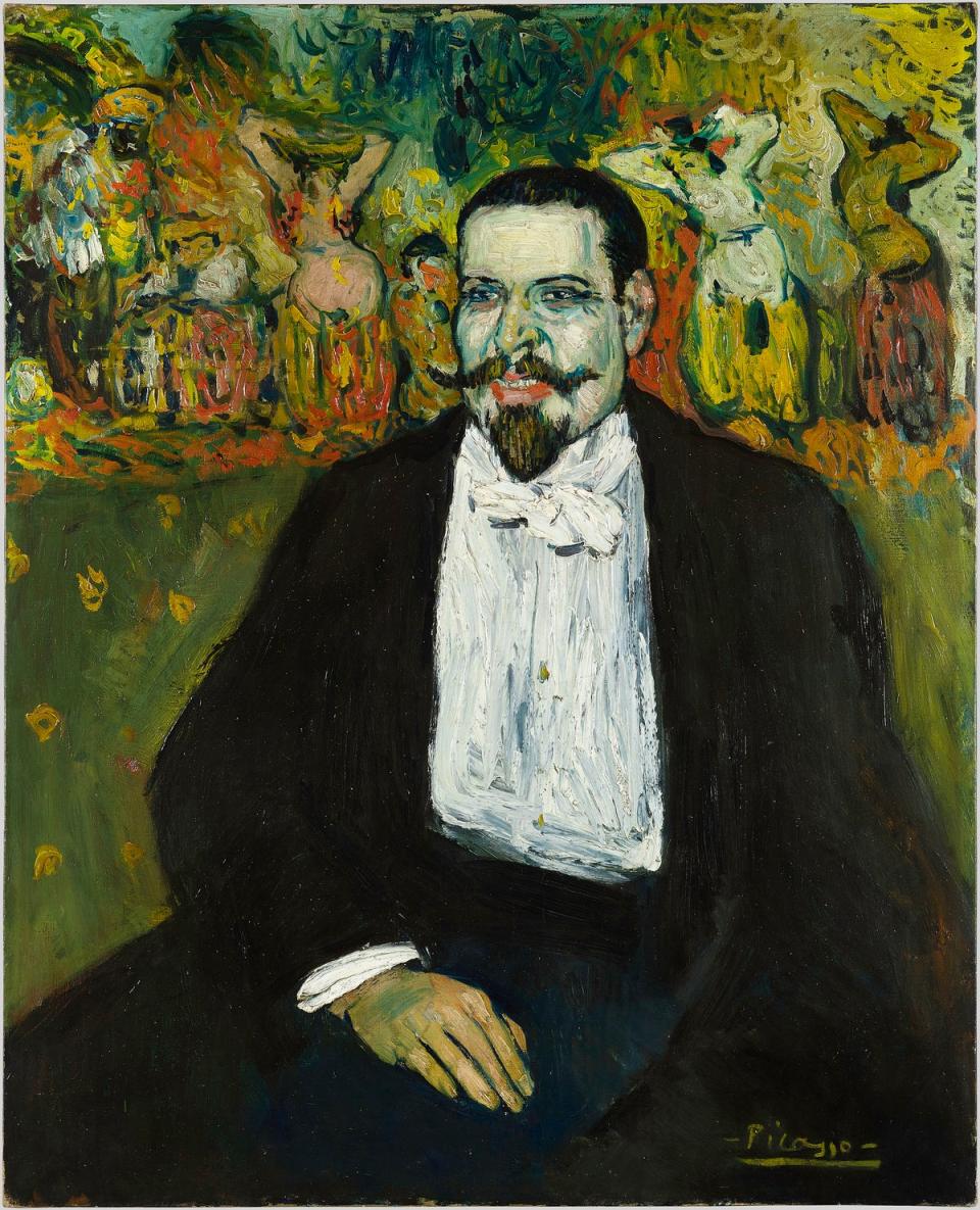 Gustave Coquiot by Pablo Picasso, 1901 (Succession Picasso / DACS, London 2023 / photo RMN / Centre Georges Pompidou, Paris, Musée national d'art moderne / Centre de création industrielle / photo Bertrand Prévos)