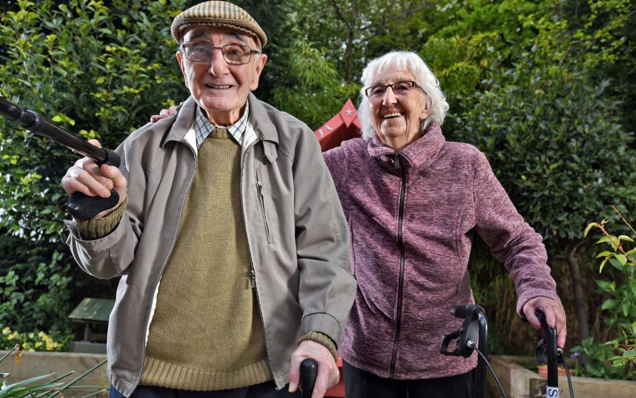 Colin Atkinson and June Stephenson are among the residents that have starred in Ashworth Grange's TikTok videos - Asadour Guzelian/ Guzelian Ltd